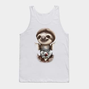 sloth don't care Tank Top